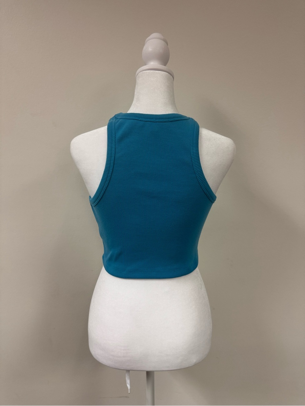 Signature8 Teal Ribbed Cropped Tank - Picture 2 of 3